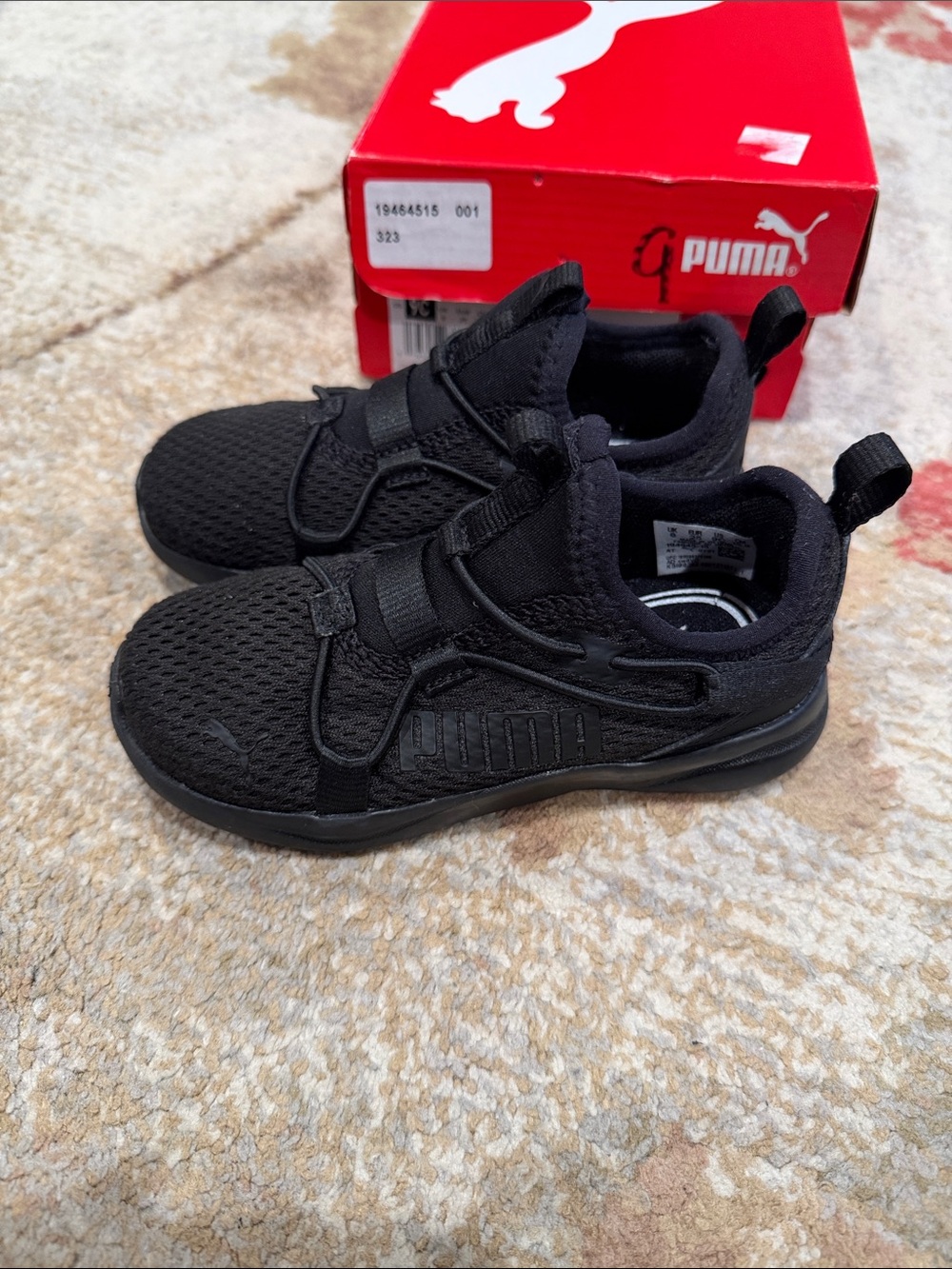 Puma black sneakers toddler size 9